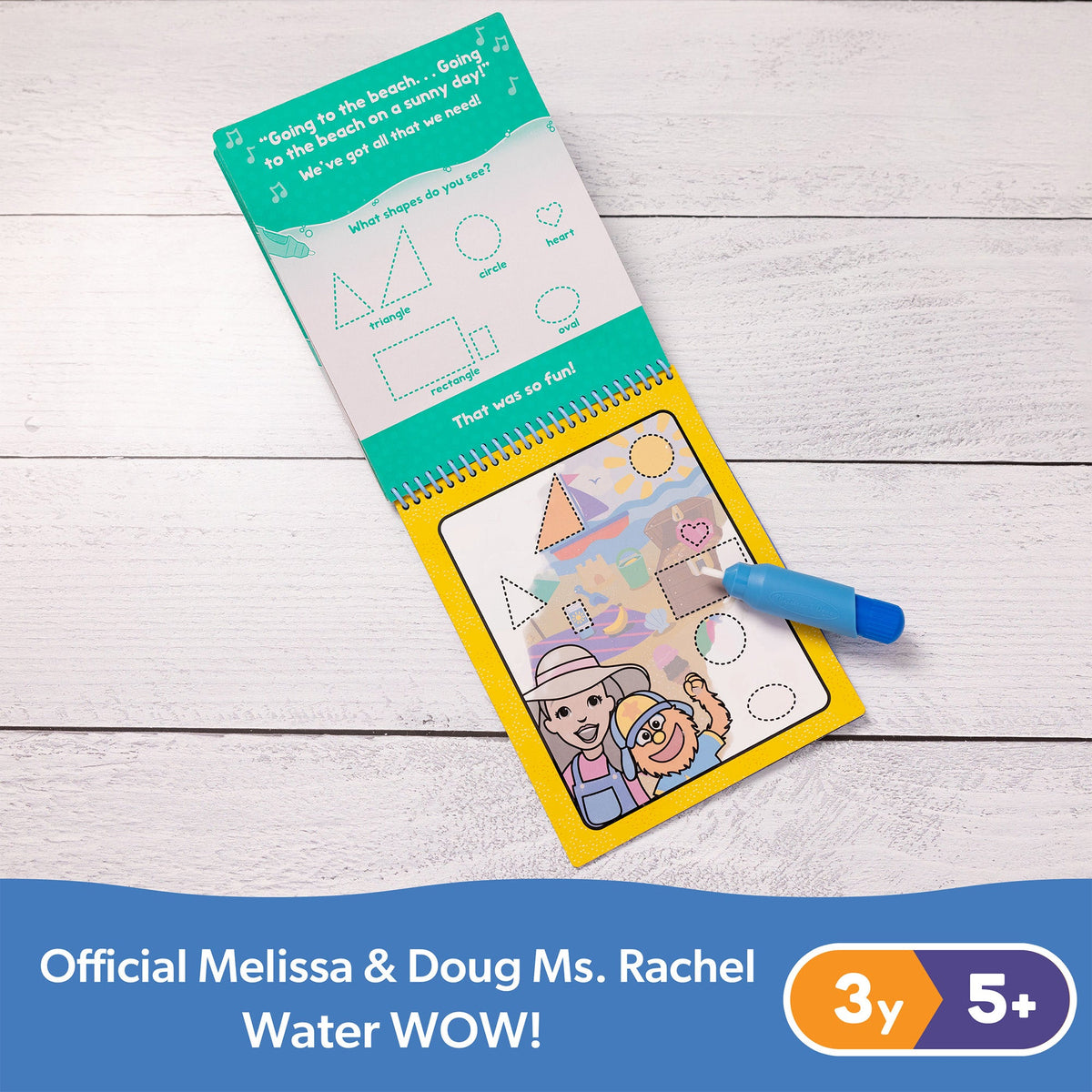 Melissa and Doug Ms Rachel Water WOW Color-Reveal Pad Find Count