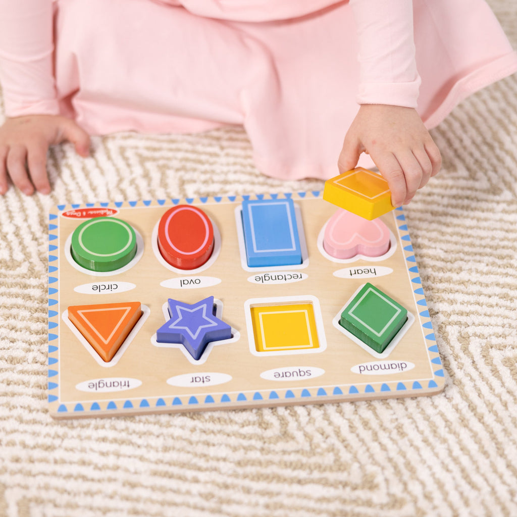 Melissa and Doug Shapes Chunky Puzzle - 8 Pieces