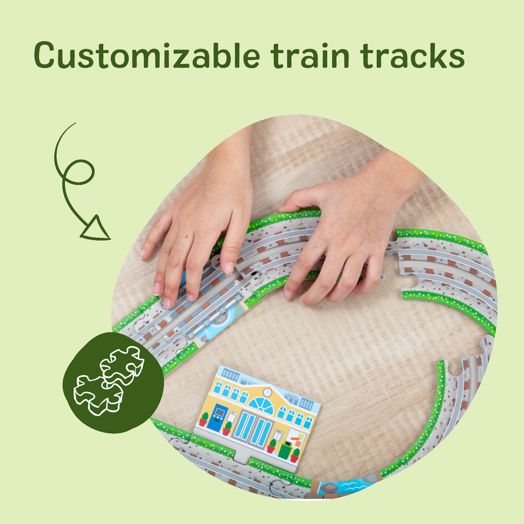 Melissa and Doug Design Your Own Railroad Floor Puzzle