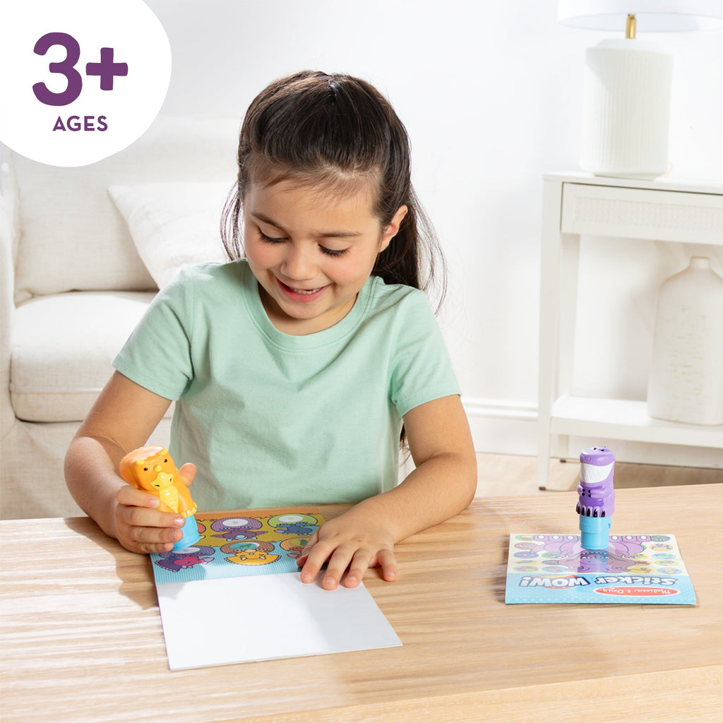 Melissa and Doug Sticker WOWTM Activity Pad Sticker Stamper Value Pack - Dinosaur