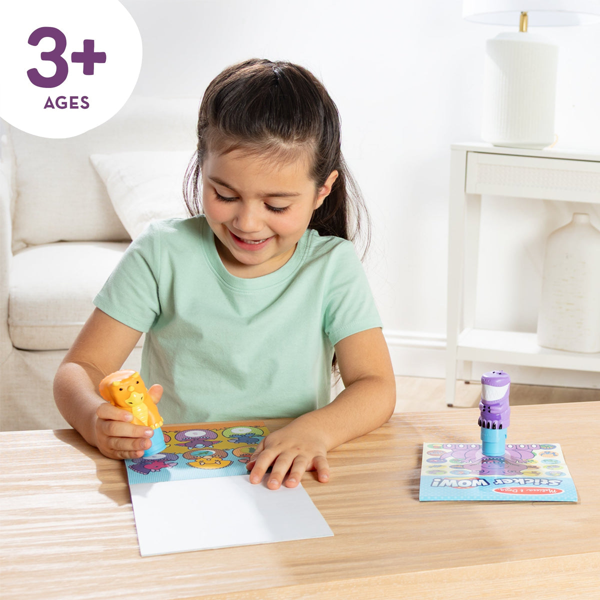 Melissa and Doug Sticker WOWTM Activity Pad Sticker Stamper Value Pack - Dinosaur