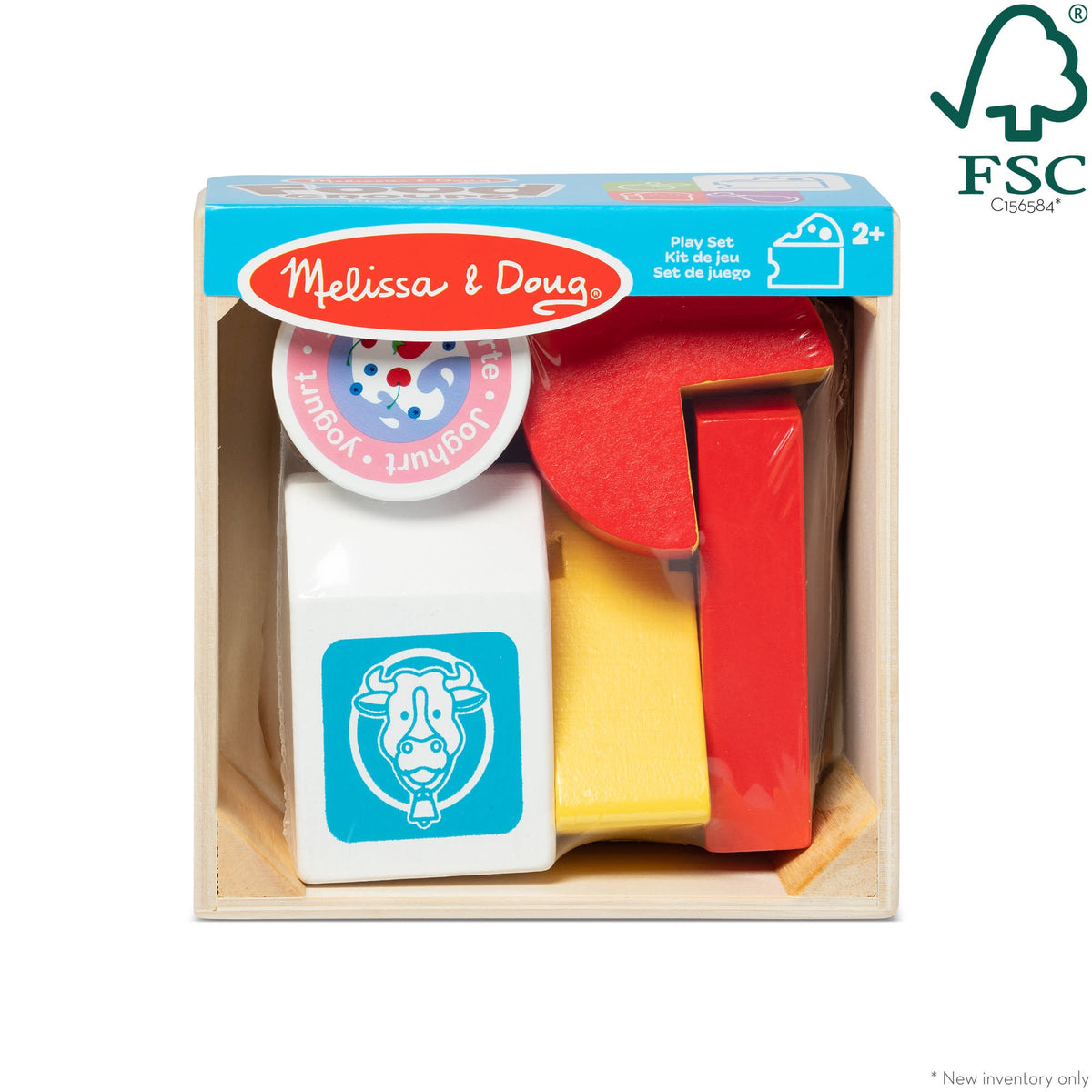 Melissa and Doug Wooden Food Groups Play Set Dairy