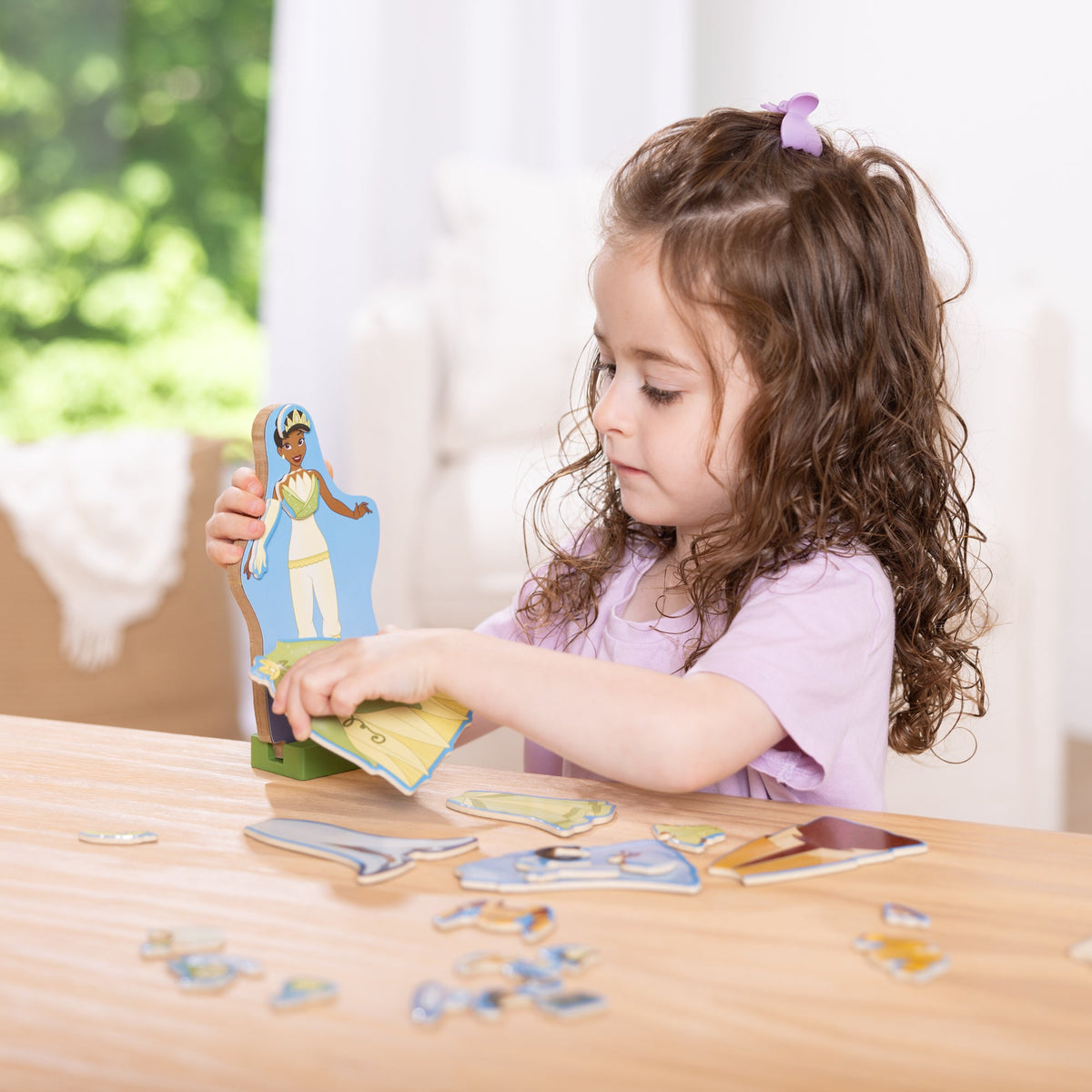 Melissa and Doug Disney Tiana Wooden Magnetic Dress-Up Play Set