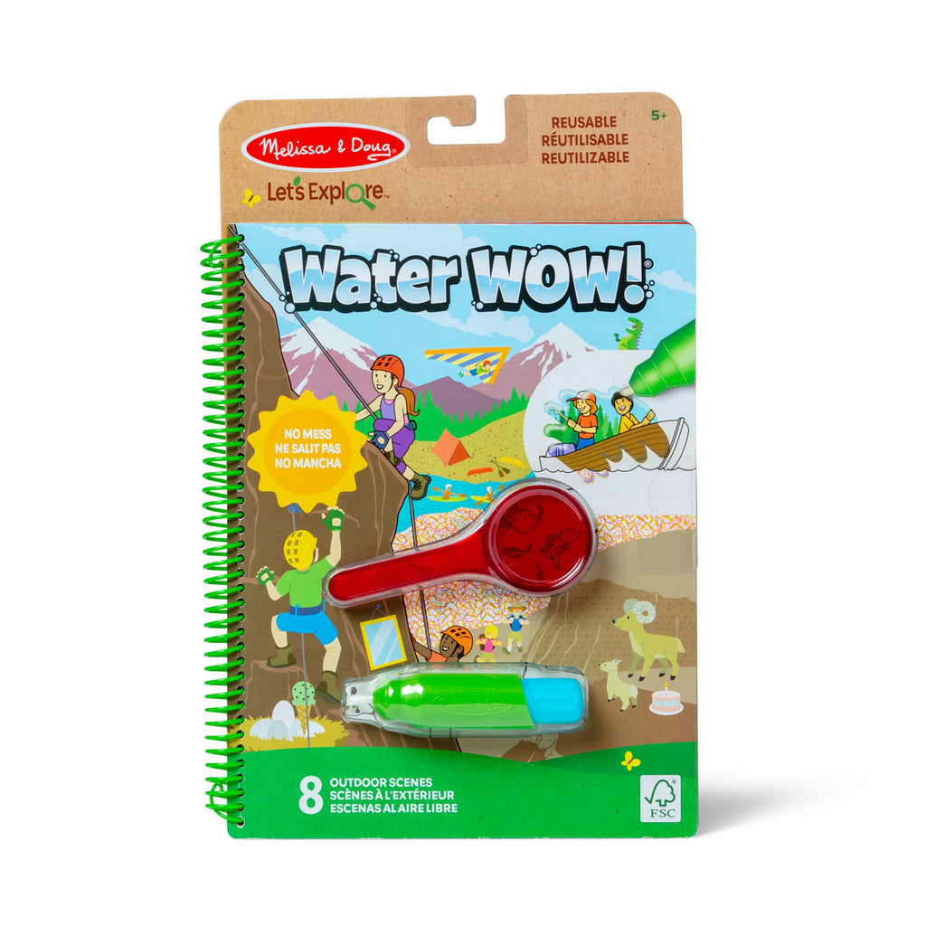 Melissa and Doug Lets Explore Water Wow Outdoor Adventure Deluxe Water-Reveal Pad