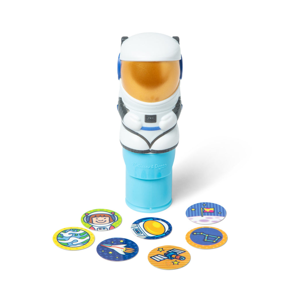 Melissa and Doug Sticker WOWTM Astronaut Bundle Activity Pad Sticker Stamper Mini Activity Pad and 200 Refill Stickers
