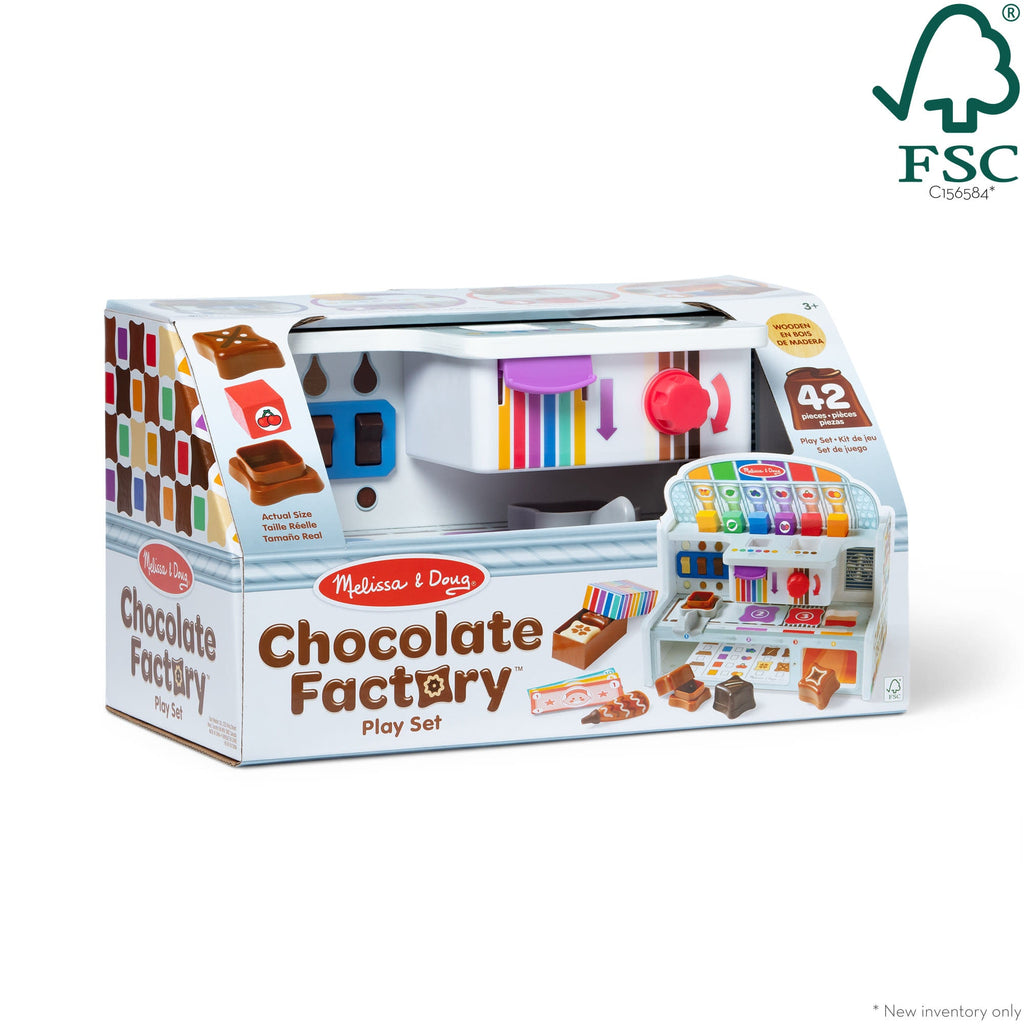 Melissa and Doug Wooden Chocolate Factory Play Set