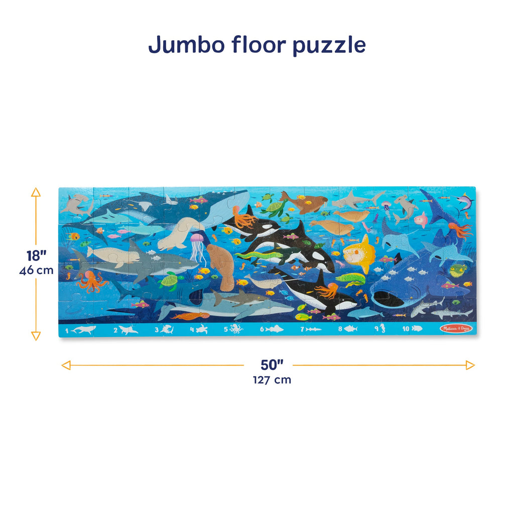 Melissa and Doug Search Find Beneath the Waves Floor Puzzle - 48 Pieces