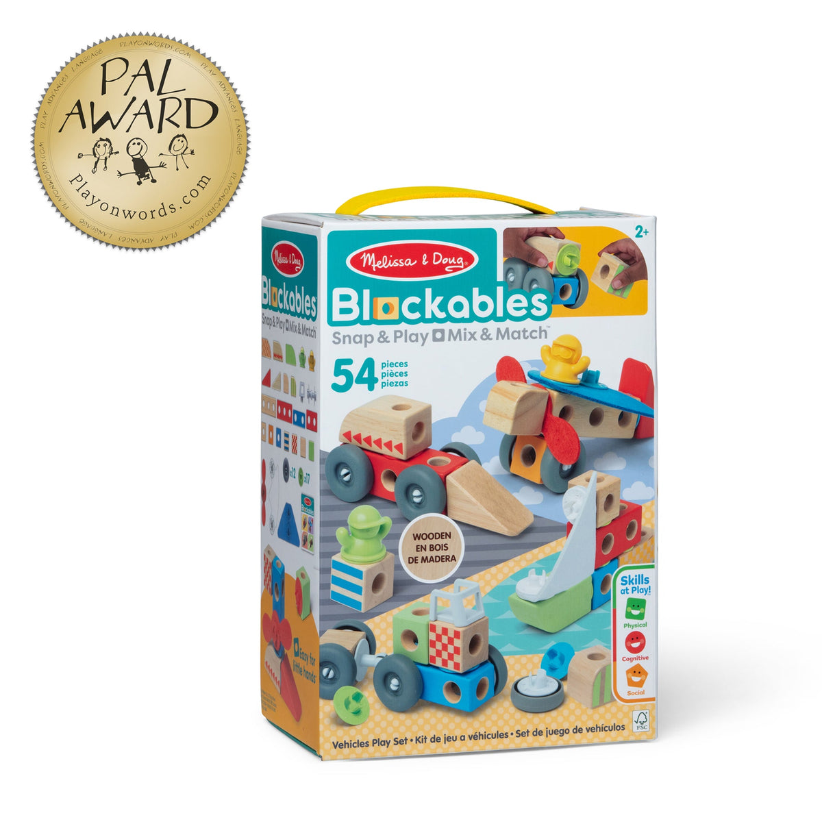 Melissa and Doug BlockablesTM Vehicles Play Set