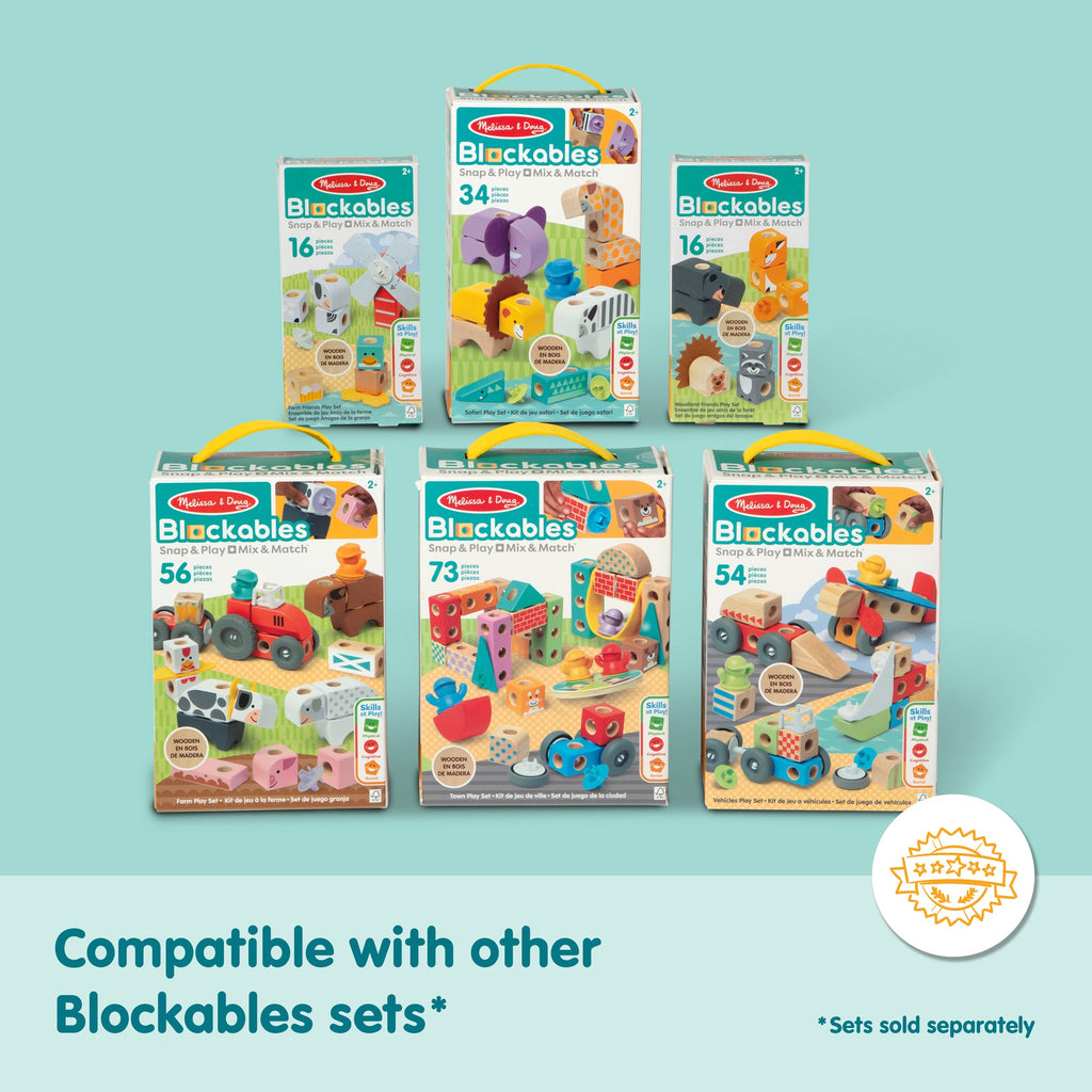 Melissa and Doug BlockablesTM All Around Town Gift Bundle