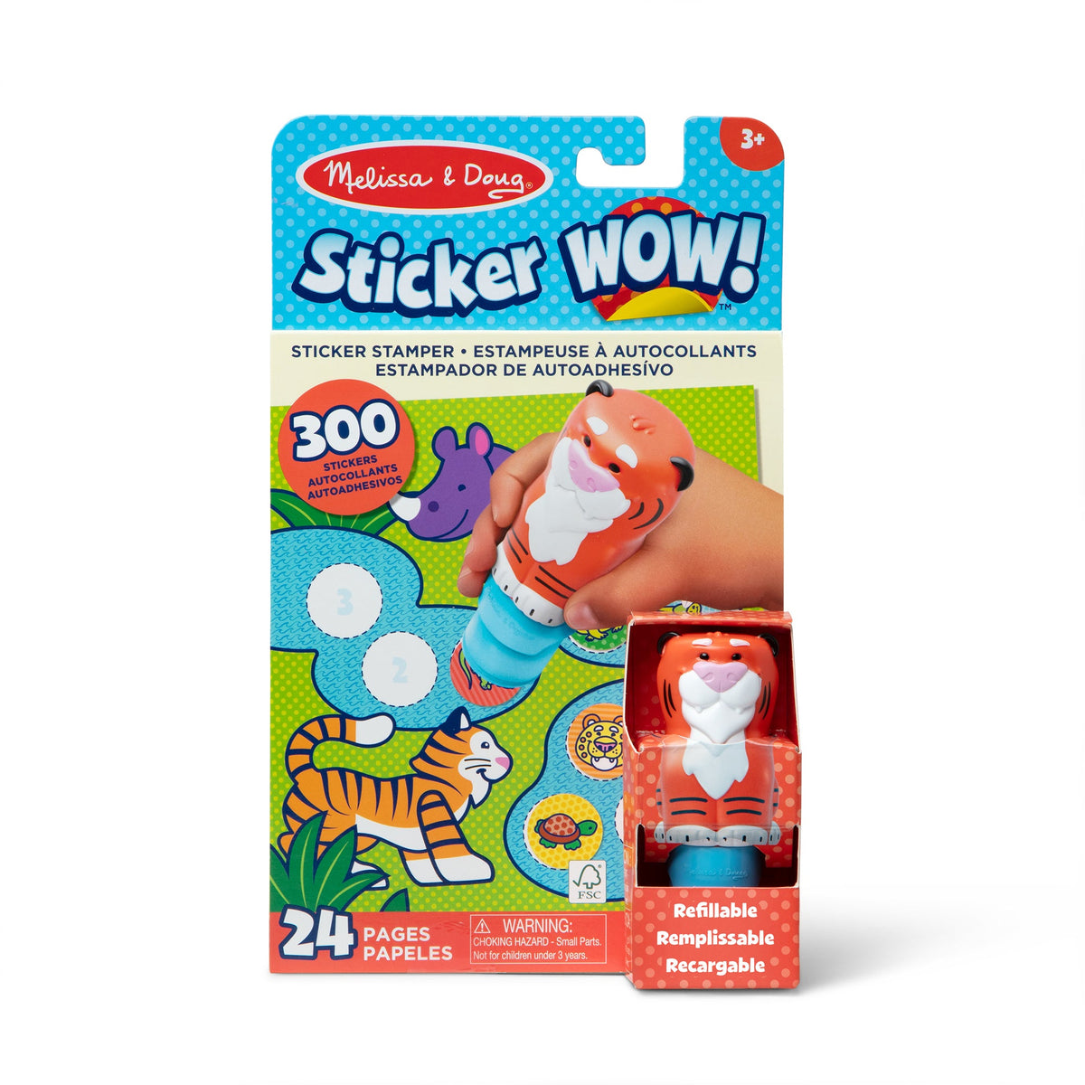 Melissa and Doug Sticker WOWTM Activity Pad Sticker Stamper - Tiger