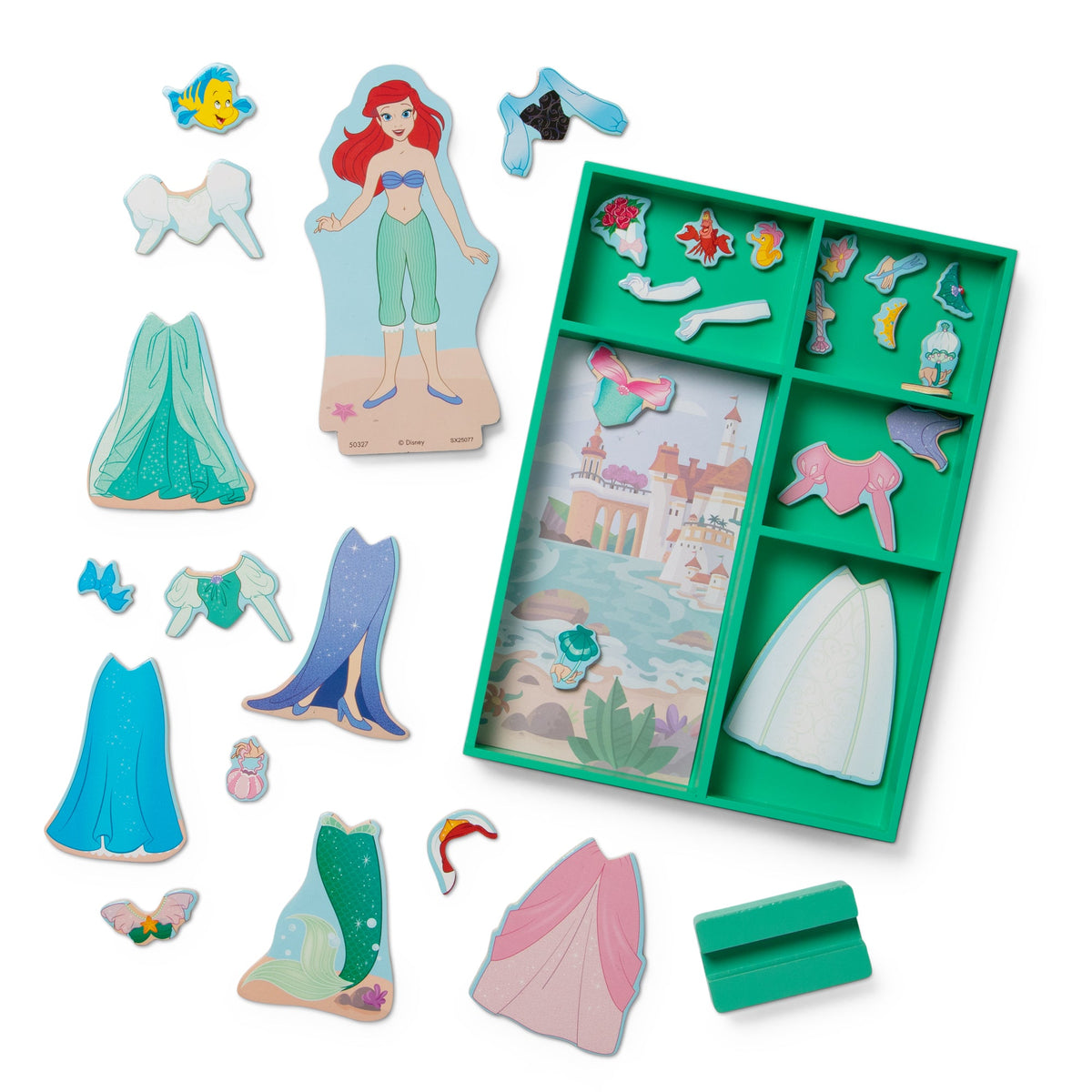 Melissa and Doug Disney Ariel Wooden Magnetic Dress-Up