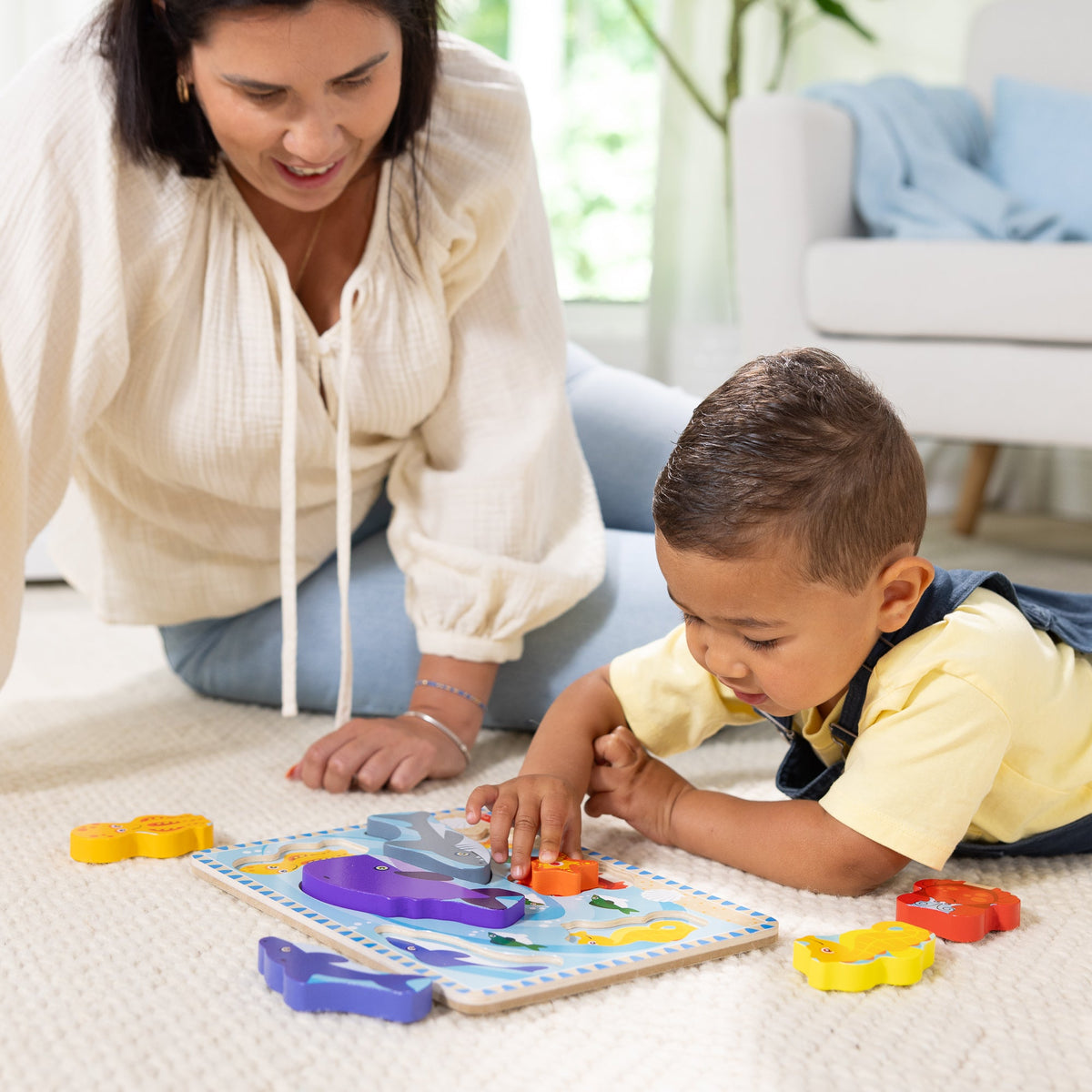 Melissa and Doug Sea Creatures Chunky Puzzle - 7 Pieces