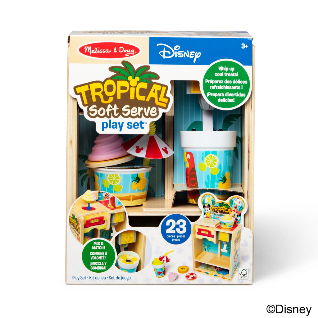 Melissa and Doug Disney Tropical Soft Serve Wooden Play Set