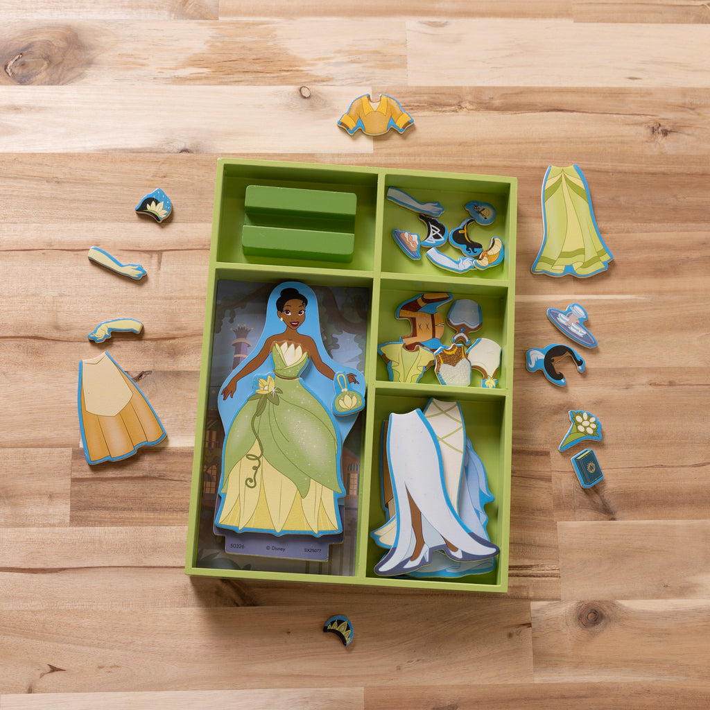 Melissa and Doug Disney Tiana Wooden Magnetic Dress-Up Play Set