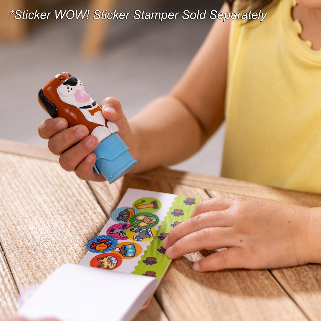 Melissa and Doug Sticker WOW Mini Activity Pad Refill Stickers - Pets 200 Stickers Stamper Not Included