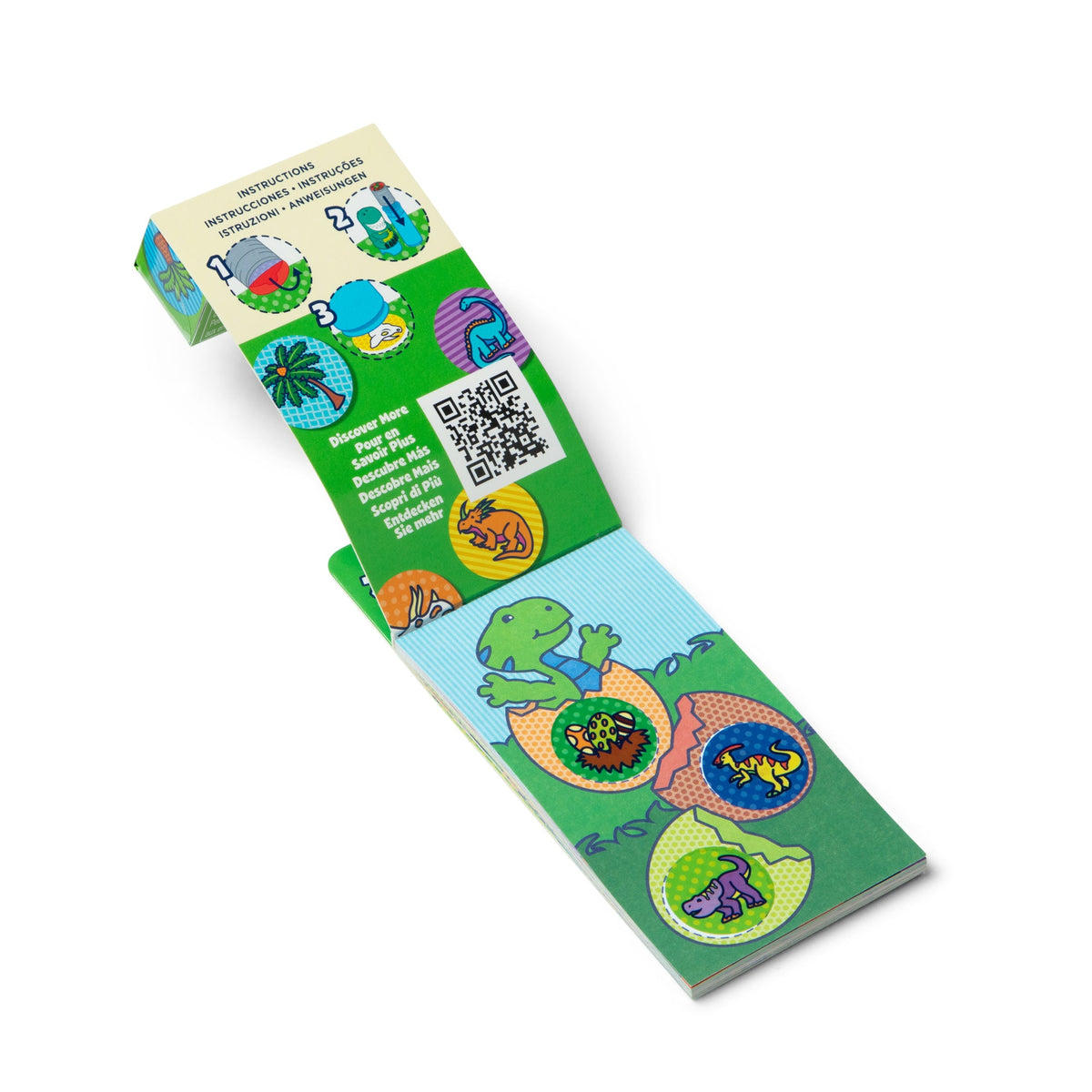 Melissa and Doug Sticker WOW Mini Activity Pad Refill Stickers - Dinosaur 200 Stickers Stamper Not Included