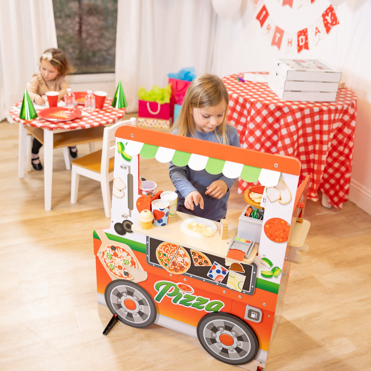 Melissa and Doug Wooden Pizza Food Truck Activity Center