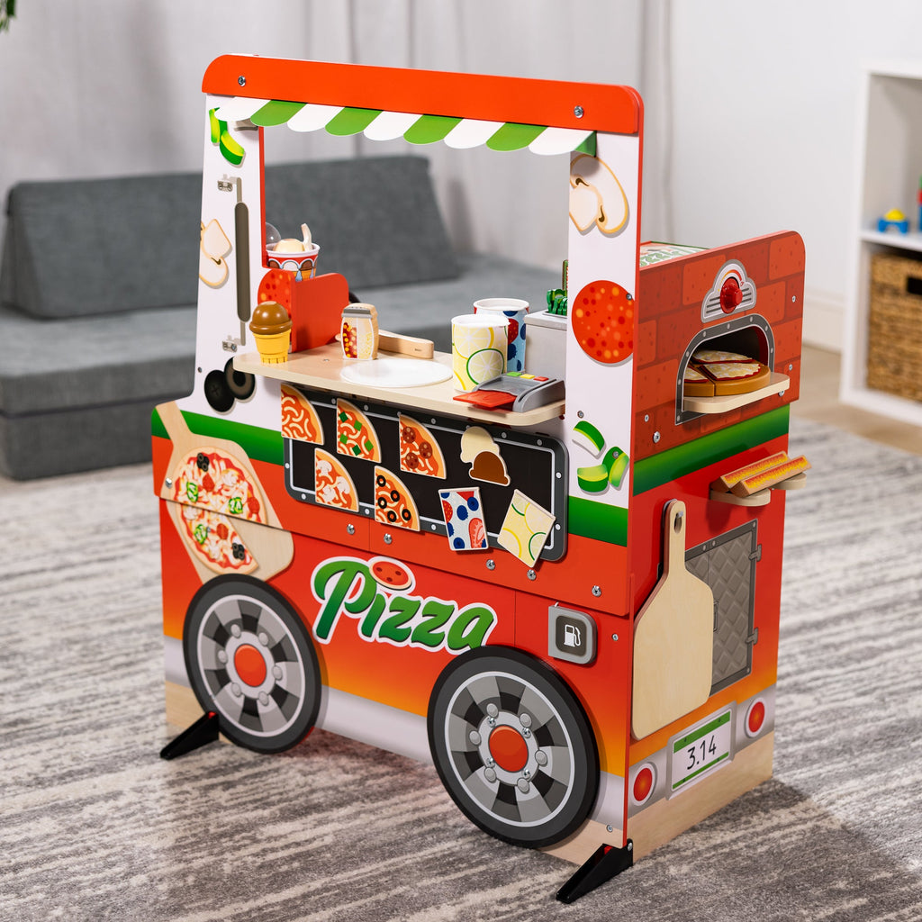 Melissa and Doug Wooden Pizza Food Truck Activity Center