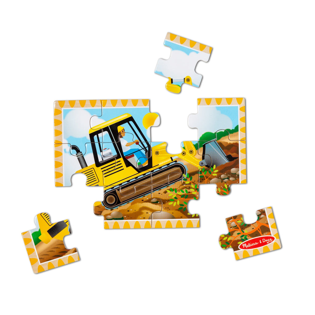 Melissa and Doug Wooden Jigsaw Puzzles in a Box - Construction