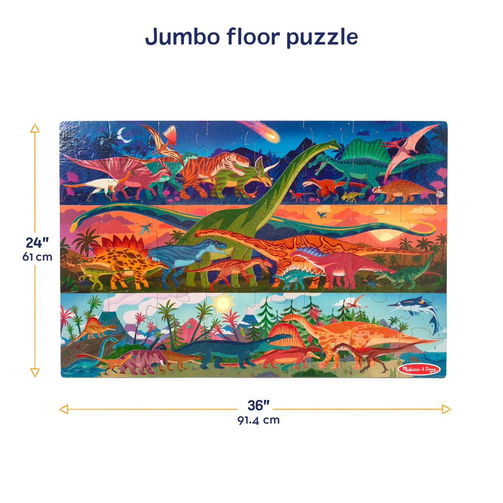 Melissa and Doug Dinosaur Floor Puzzle - 48 Pieces