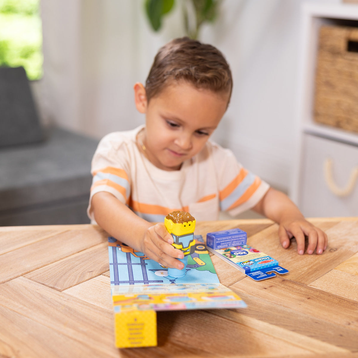 Melissa and Doug Sticker WOWTM Activity Pad Sticker Stamper - Bulldozer