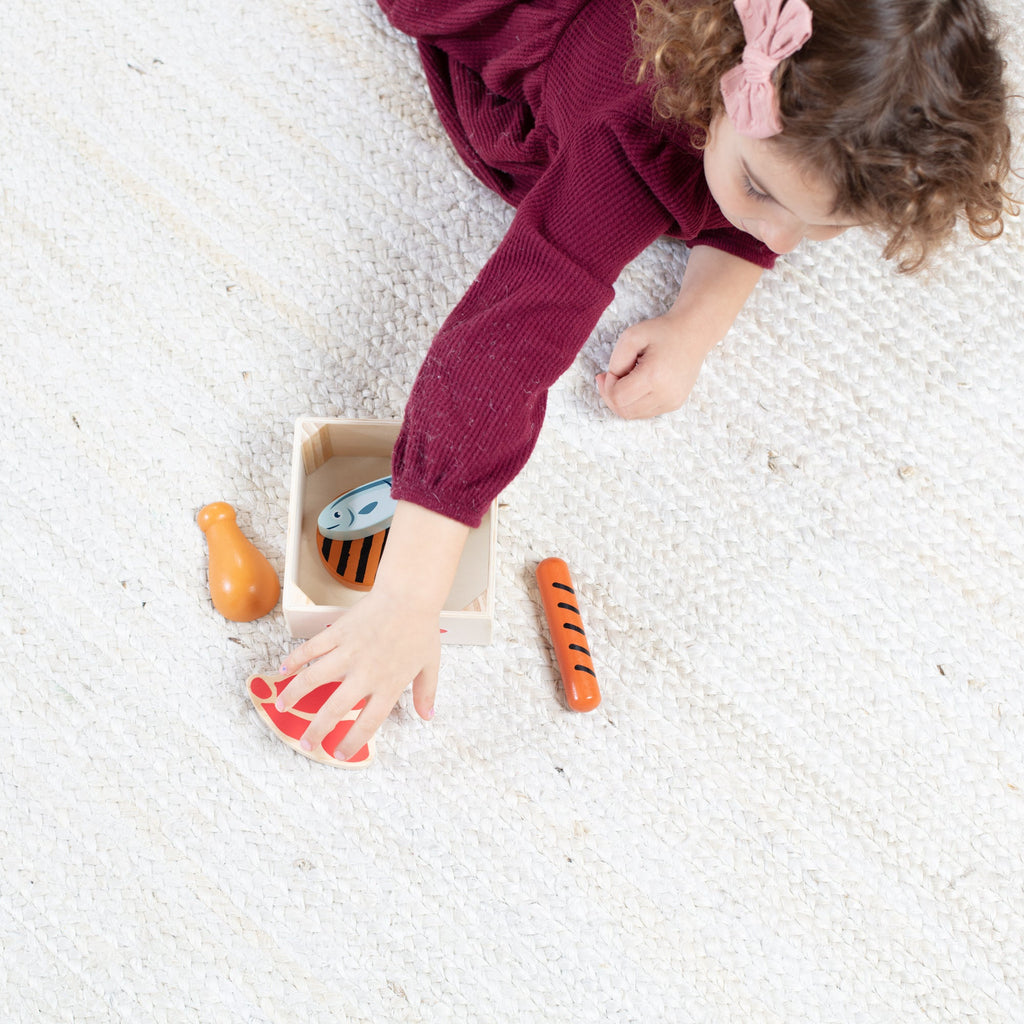 Melissa and Doug Wooden Food Groups Play Set Protein