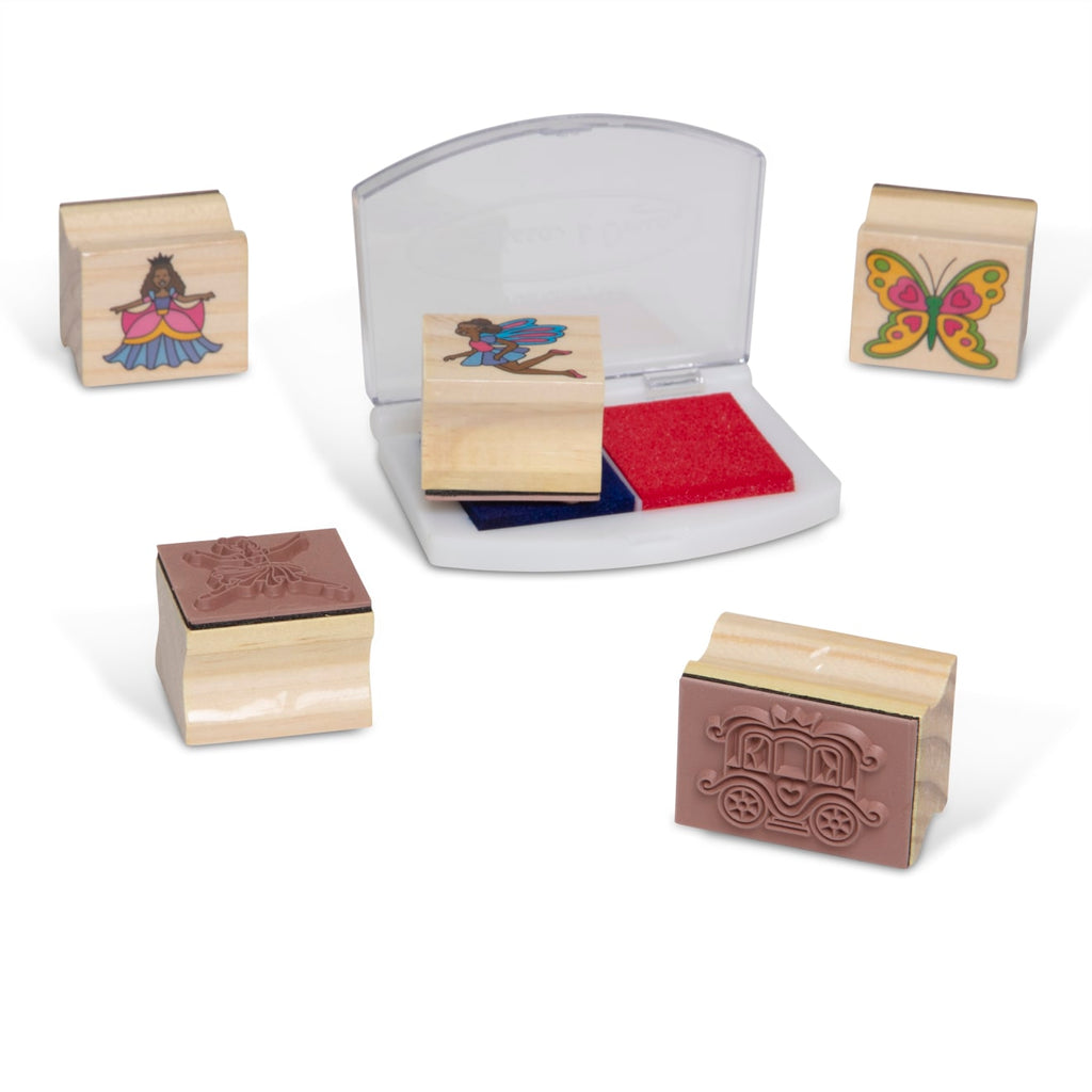 Melissa and Doug Deluxe Wooden Stamp Set - Fairy Tale