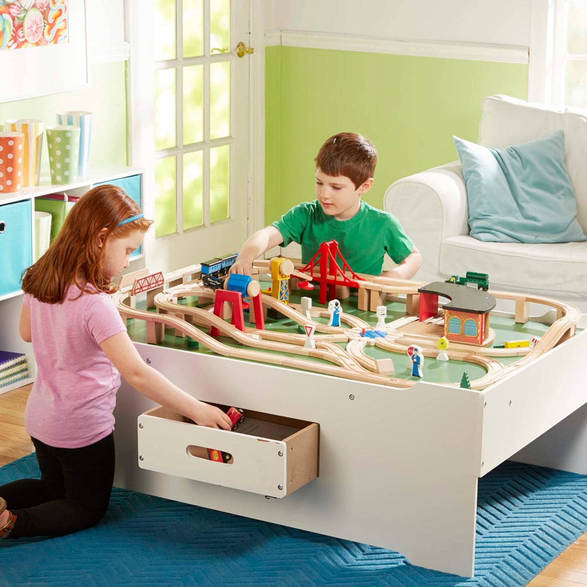 Melissa and Doug Multi-Activity Train Table