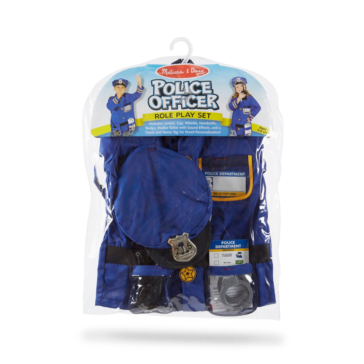 Melissa and Doug Police Officer Role Play Costume Set