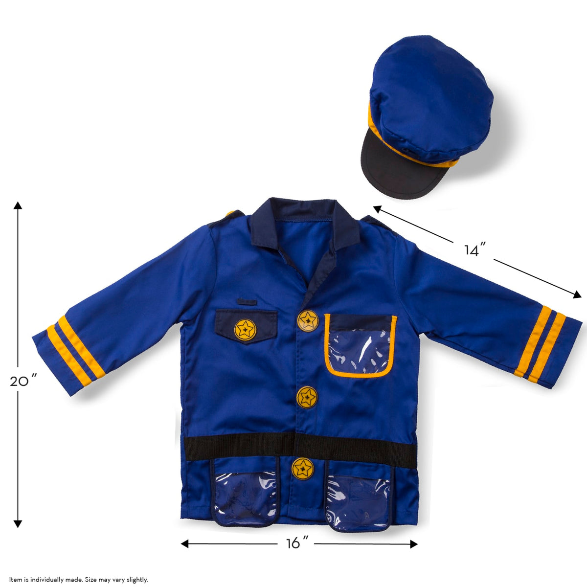 Melissa and Doug Police Officer Role Play Costume Set