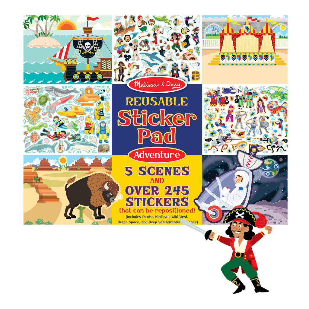 Melissa and Doug Reusable Sticker Pad - Adventure Pad