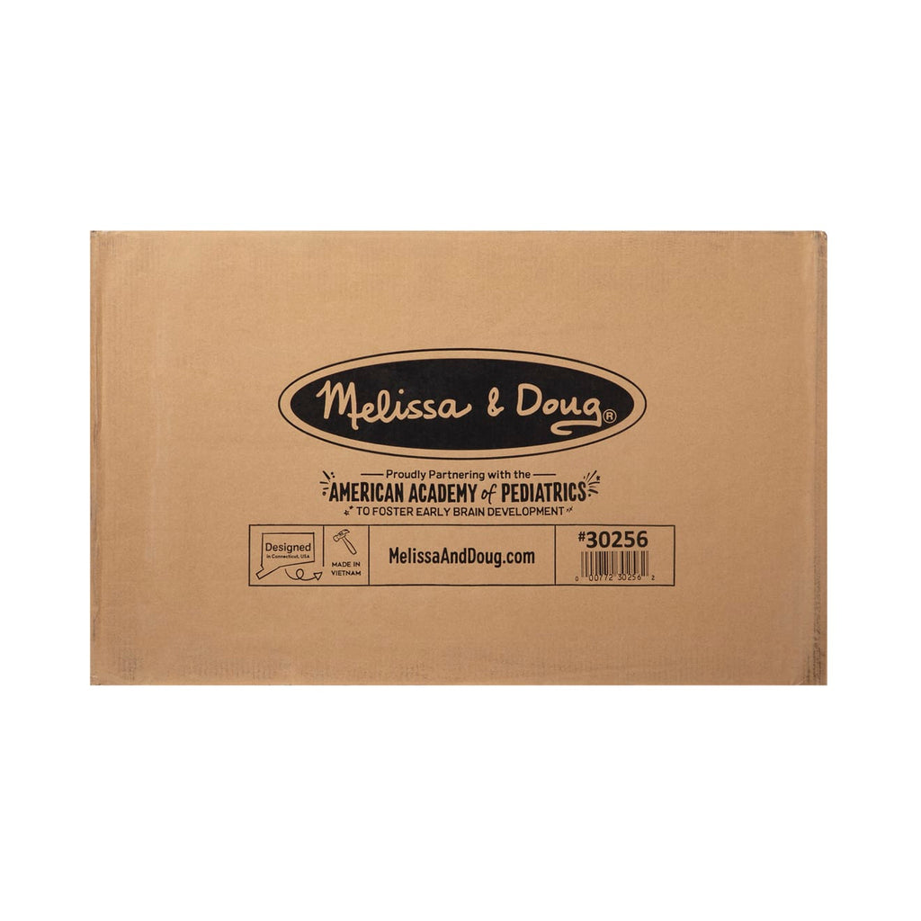 Melissa and Doug Wooden Toy Chest Gray