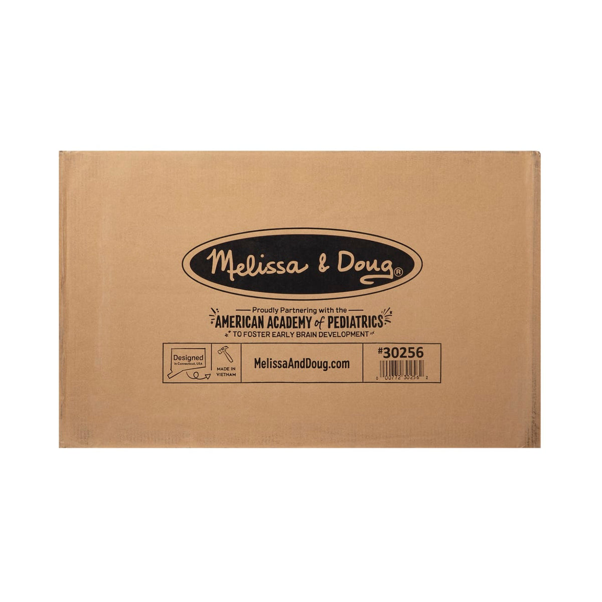 Melissa and Doug Wooden Toy Chest Gray