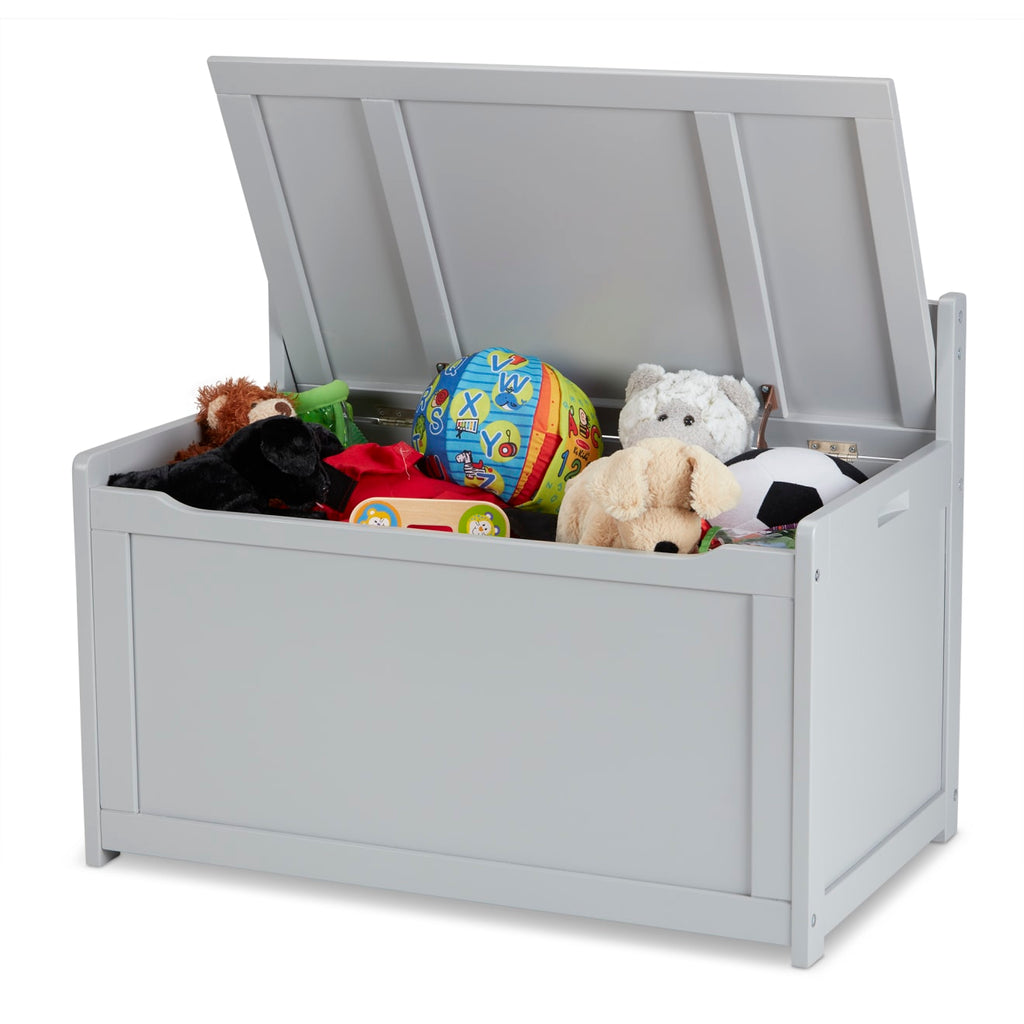 Melissa and Doug Wooden Toy Chest Gray