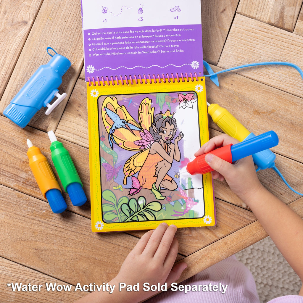 Melissa and Doug Water WOW Pen Pack 4 Water Pens Sprayer Tether Cap