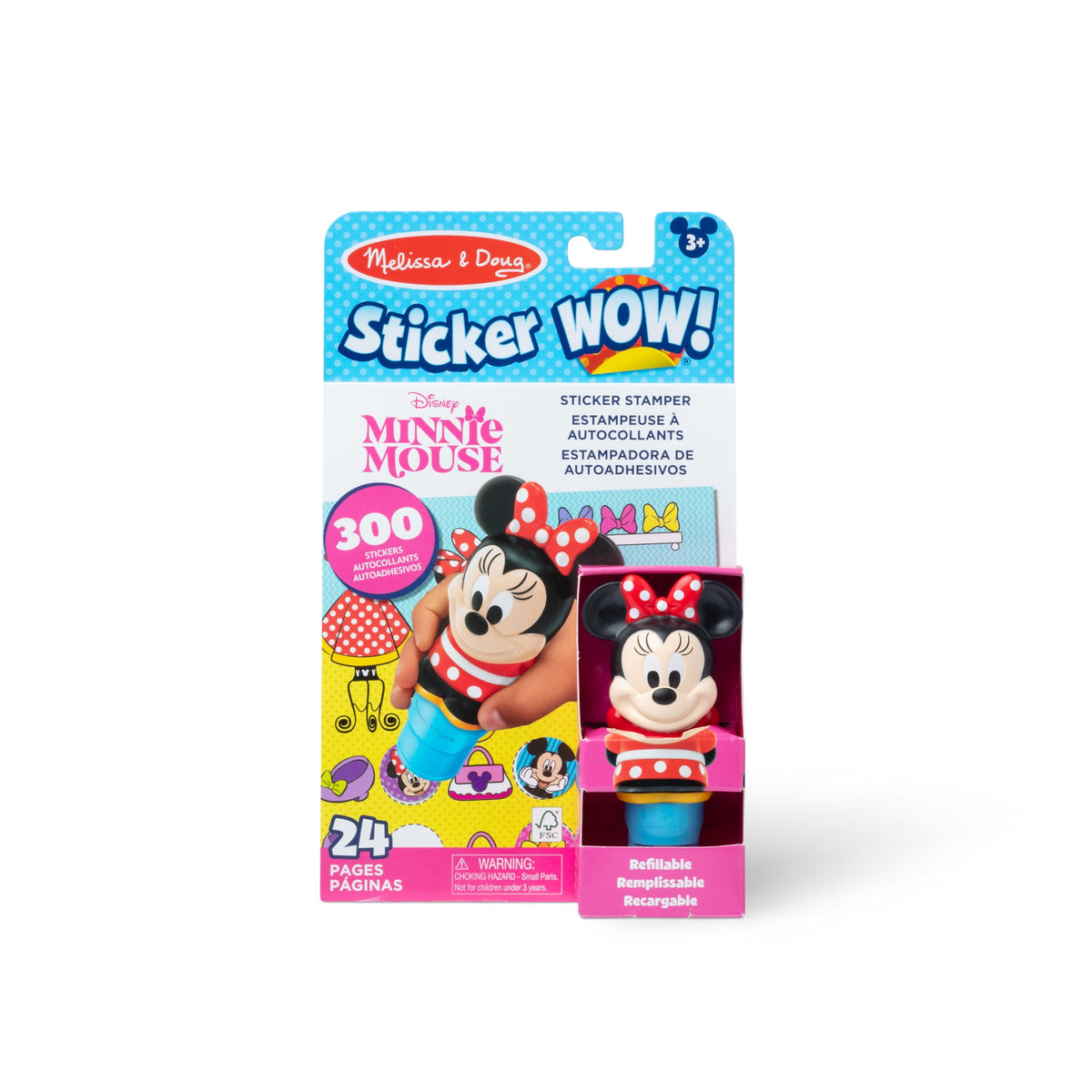 Melissa and Doug Sticker WOW Activity Pad Sticker Stamper - Disneys Minnie Mouse