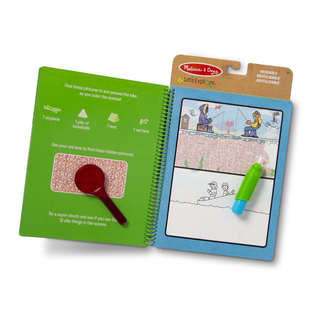 Melissa and Doug Lets Explore Water Wow Outdoor Adventure Deluxe Water-Reveal Pad