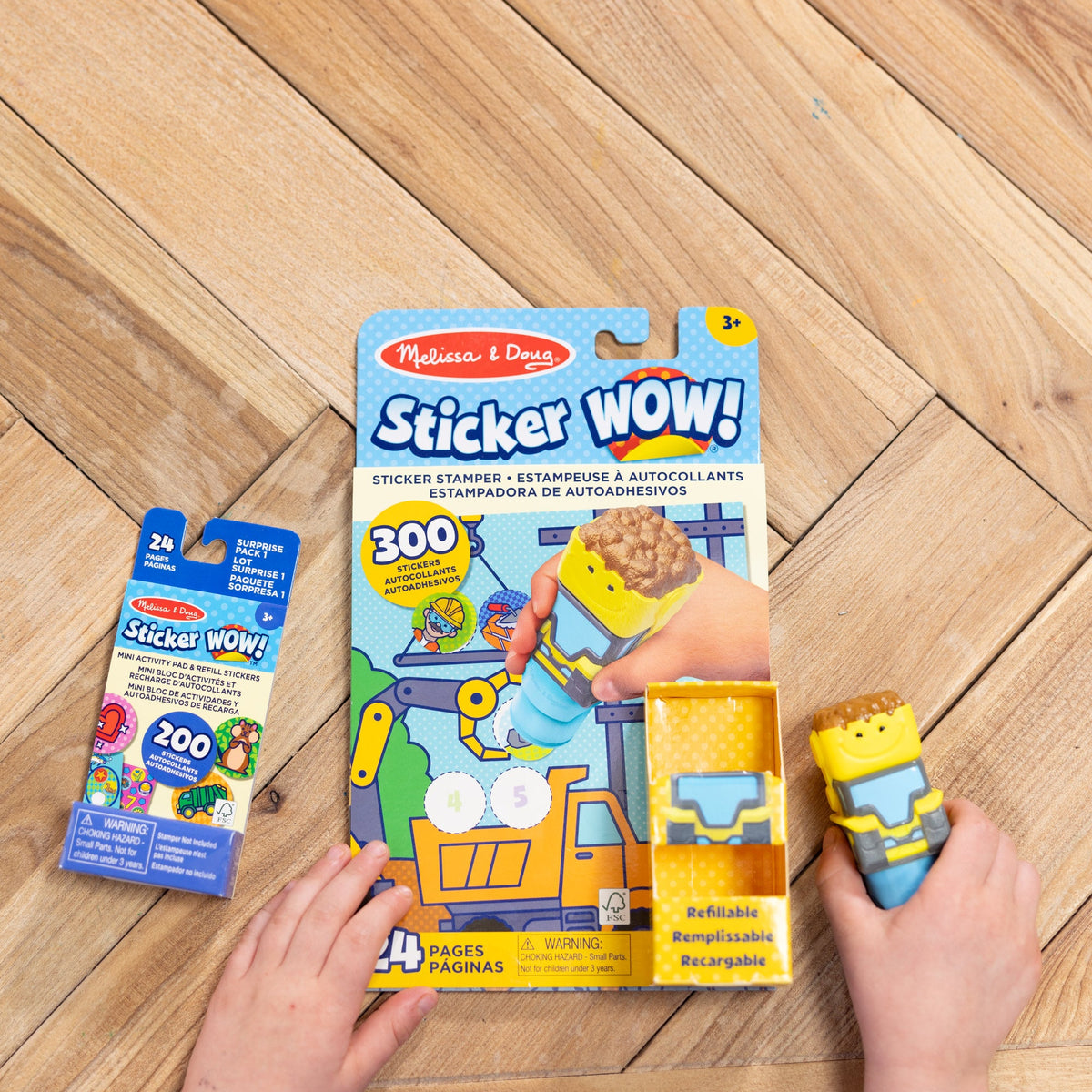 Melissa and Doug Sticker WOWTM Activity Pad Sticker Stamper - Bulldozer