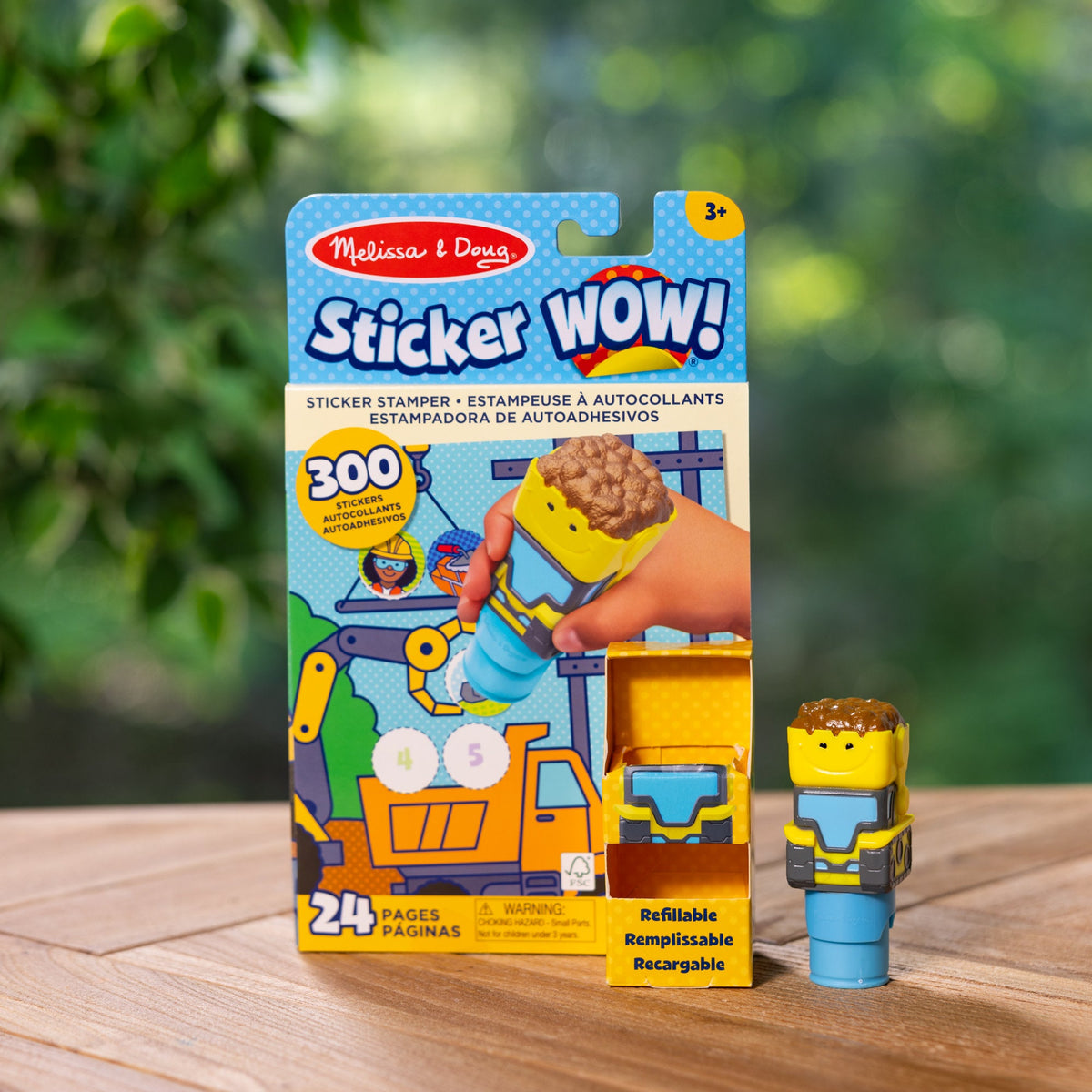 Melissa and Doug Sticker WOWTM Activity Pad Sticker Stamper - Bulldozer