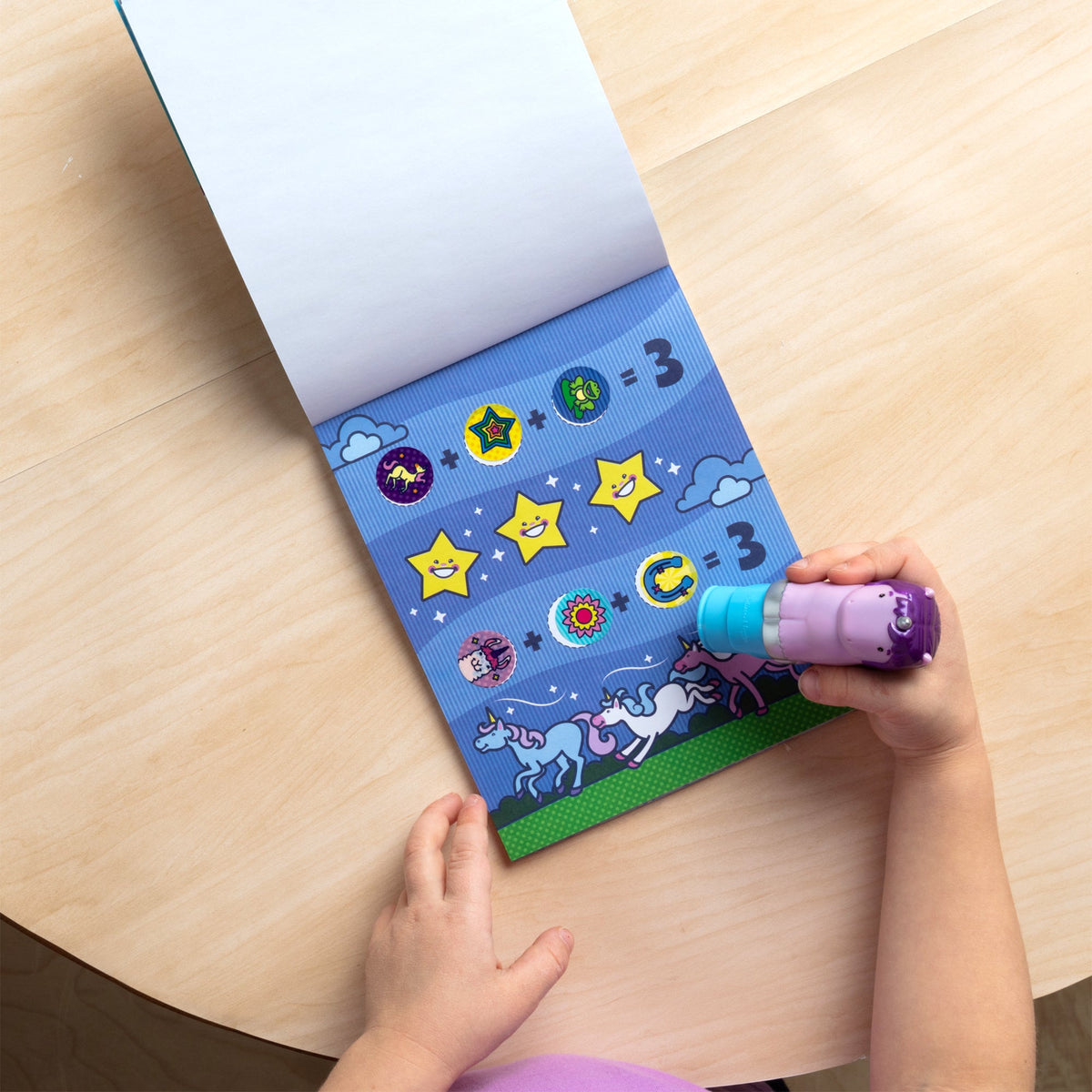 Melissa and Doug Sticker WOWTM Activity Pad Sticker Stamper - Purple Unicorn