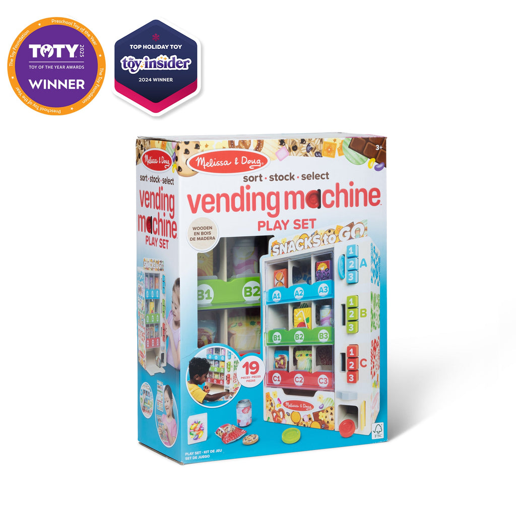 Melissa and Doug Sort Stock Select Wooden Vending Machine Play Set
