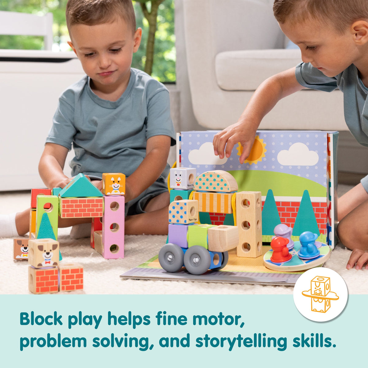 Melissa and Doug BlockablesTM Town Play Set