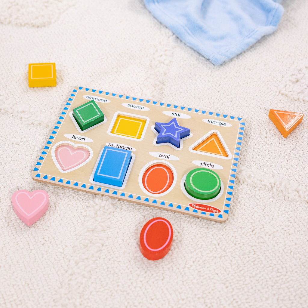Melissa and Doug Shapes Chunky Puzzle - 8 Pieces