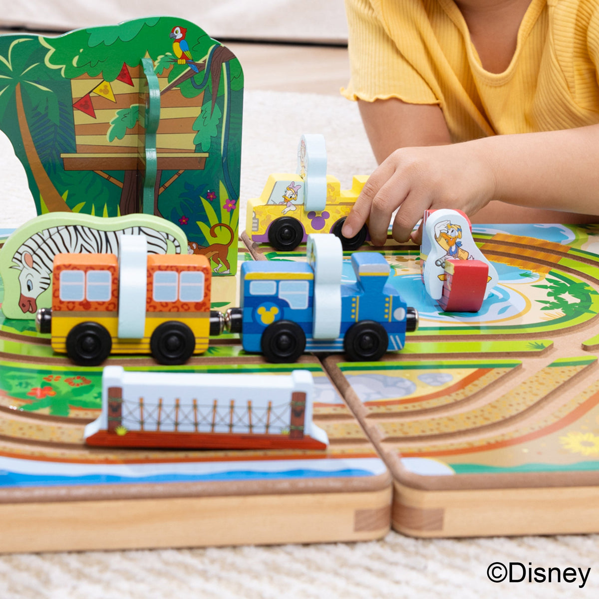 Melissa and Doug Disney Take-Along Safari Wooden Play Set