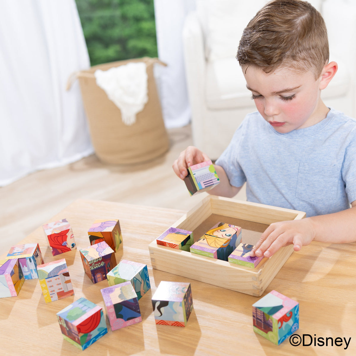 Melissa and Doug Disney Princess Wooden Cube Puzzle