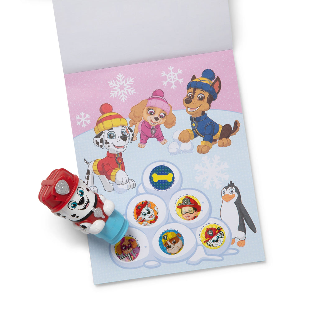 Melissa and Doug Sticker WOWTM PAW Patrol Marshall Bundle Activity Pad Sticker Stamper Mini Activity Pad and 200 Refill Stickers