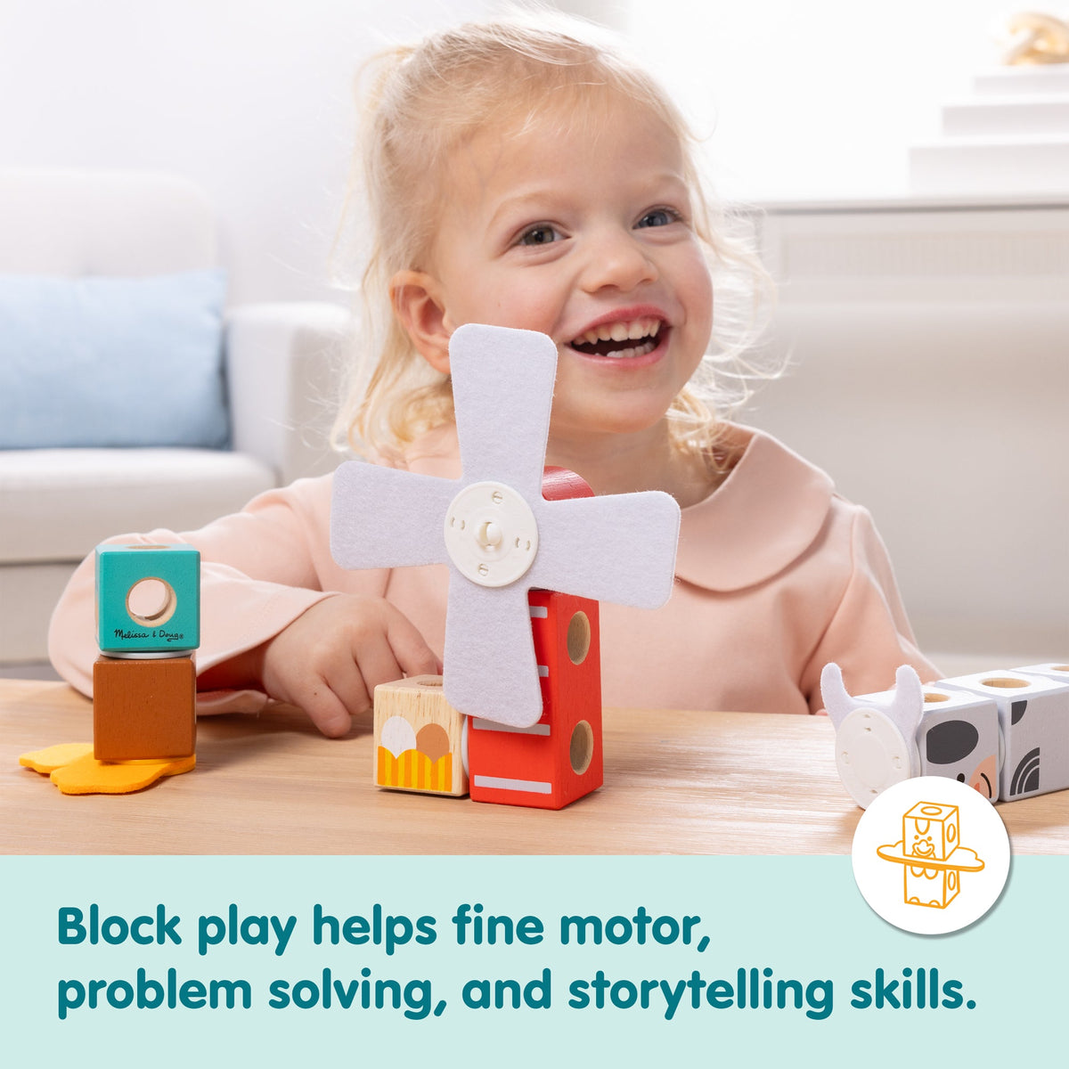 Melissa and Doug BlockablesTM Farm Friends Play Set