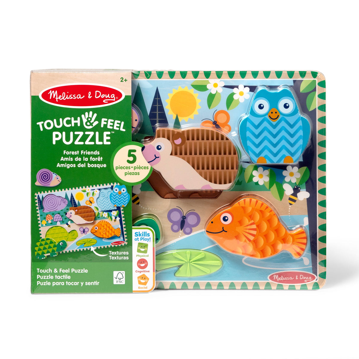 Melissa and Doug Forest Friends Touch Feel Puzzle
