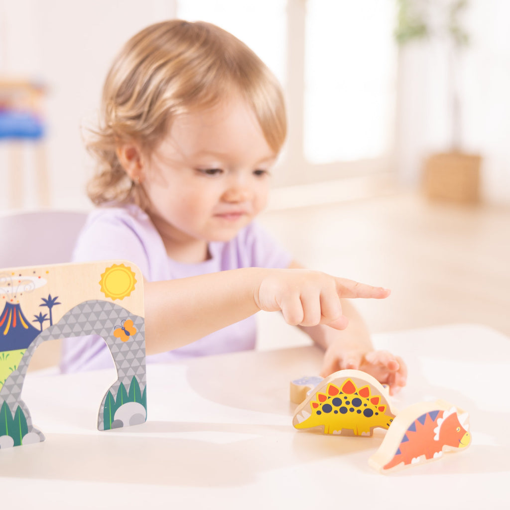 Melissa and Doug Wooden Dinosaurs Play Set