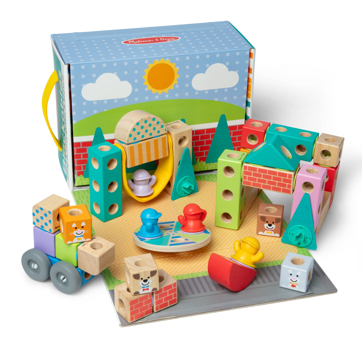 Melissa and Doug BlockablesTM Town Play Set